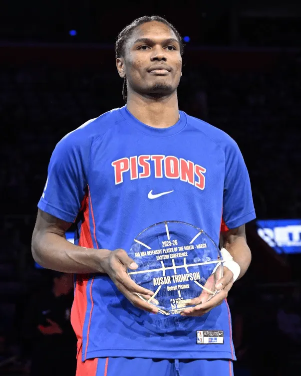 沙巴体育官方网站-防守悍将!活塞官方:恭喜奥萨尔当选东部月度最佳防守球员